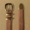 Legendary Solid Brass Suede Belt