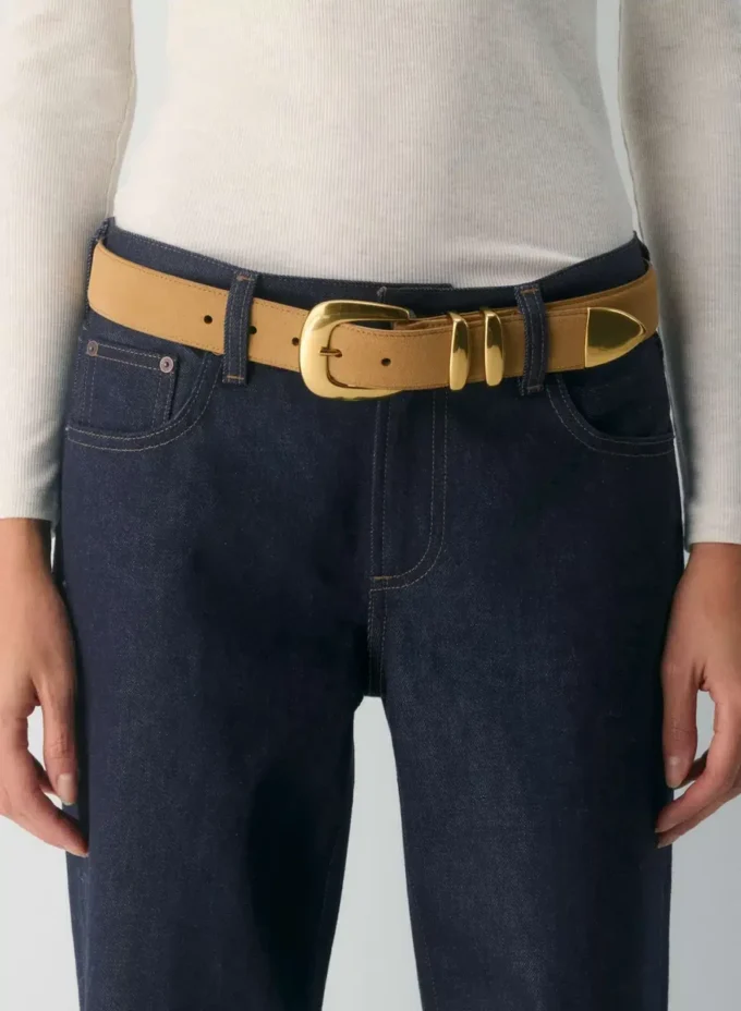 Legendary Solid Brass Suede Wide Belt Legendary Solid Brass Suede Wide Belt