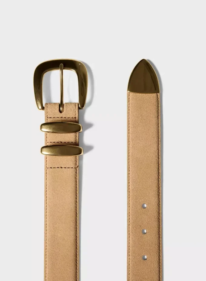 Legendary Solid Brass Suede Wide Belt Legendary Solid Brass Suede Wide Belt