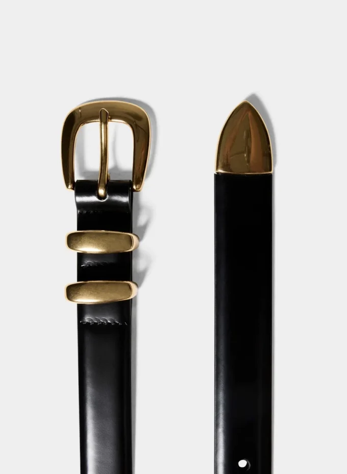 Legendary Solid Brass Veau Leather Belt