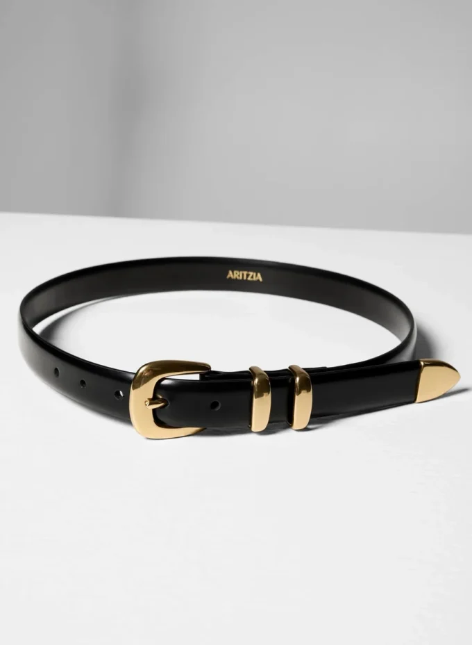 Legendary Solid Brass Veau Leather Belt