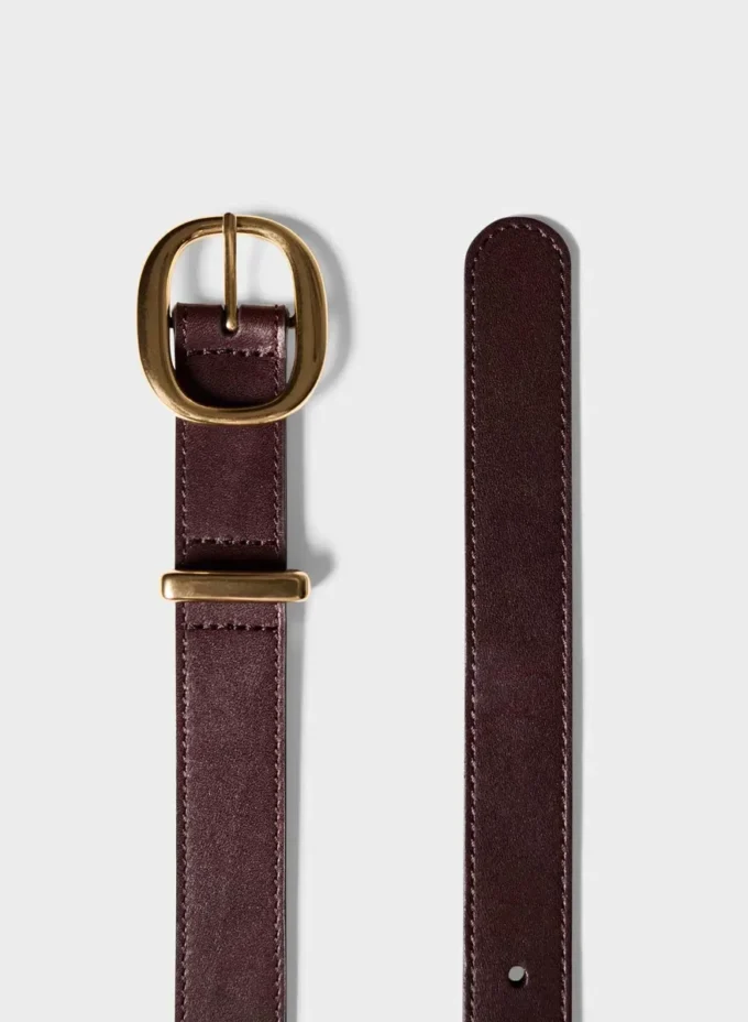 Lifetime Solid Brass Leather Belt