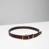 Lifetime Solid Brass Leather Belt