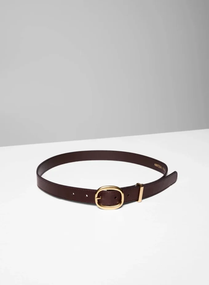 Lifetime Solid Brass Leather Belt