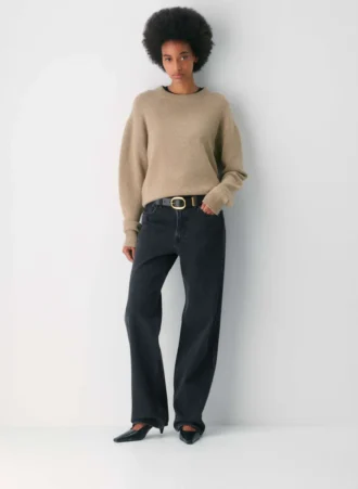 Lifetime Solid Brass Leather Wide Belt