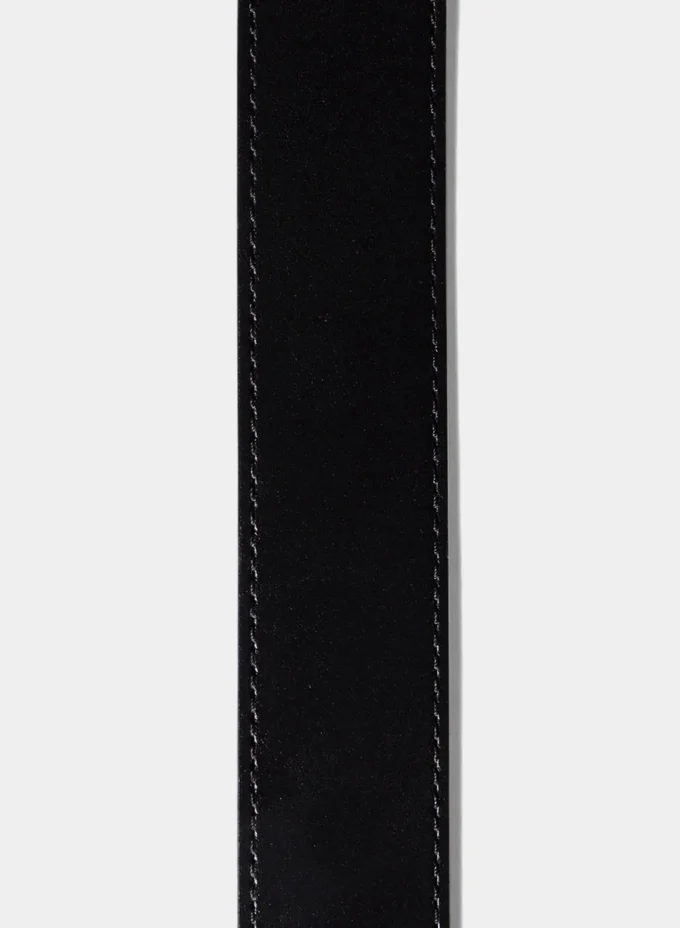 Lifetime Solid Brass Leather Wide Belt