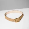 Lifetime Solid Brass Suede Wide Belt