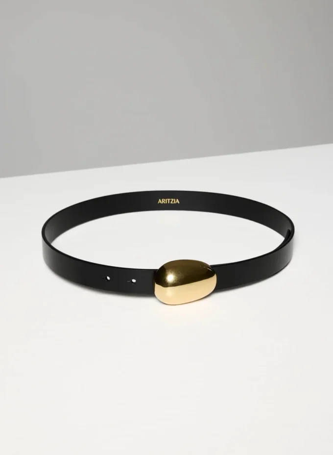 Looper Solid Brass Leather Belt
