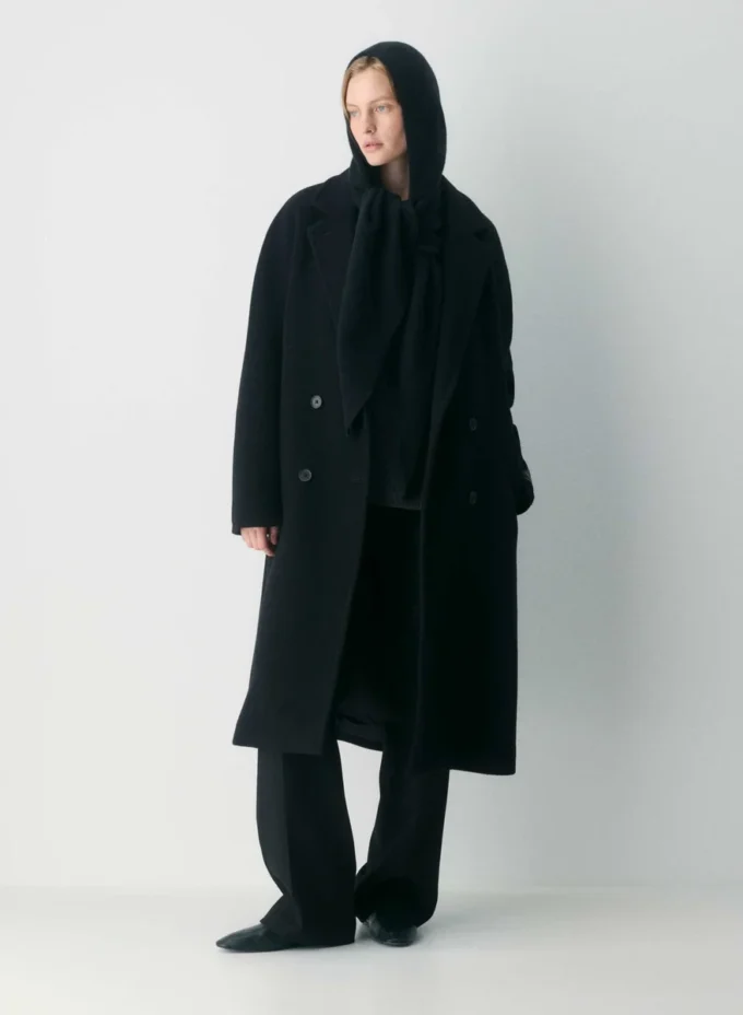 Lumen Wool Cashmere Hooded Scarf