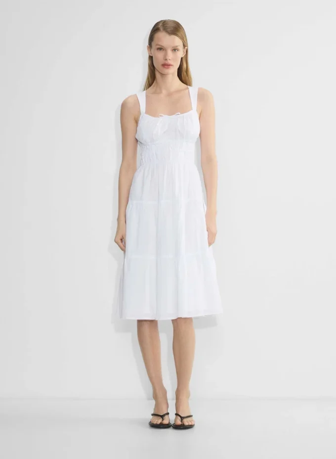 Martine Poplin Midi Dress