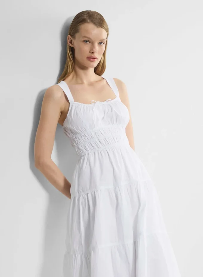 Martine Poplin Midi Dress