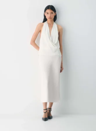 Martini Satin Halter Blouse