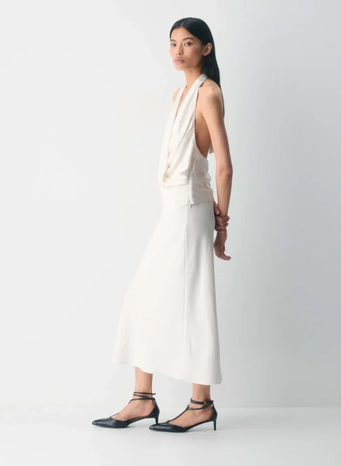 Martini Satin Halter Blouse