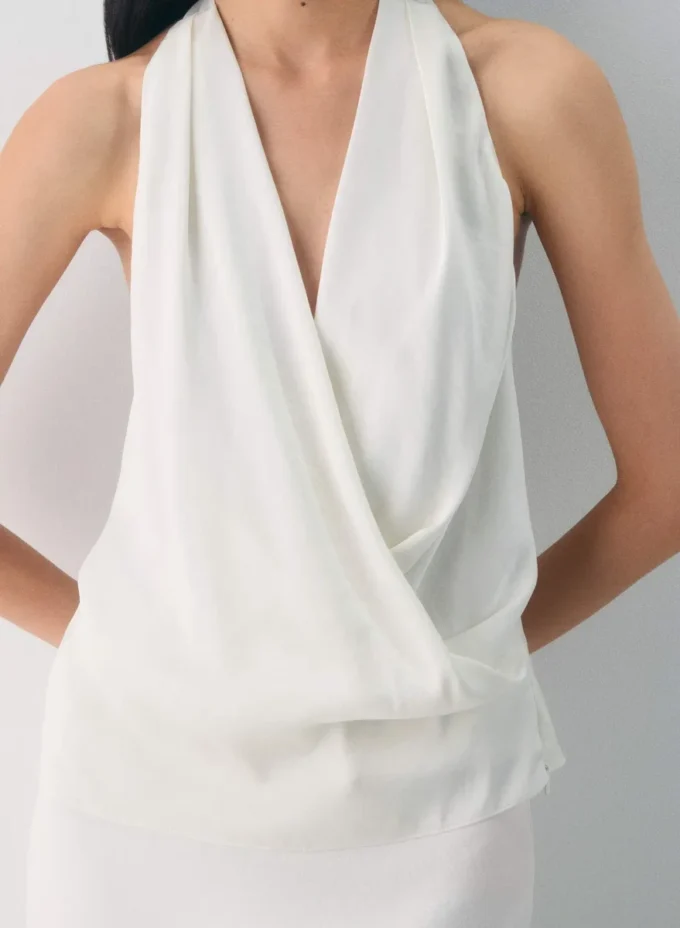 Martini Satin Halter Blouse