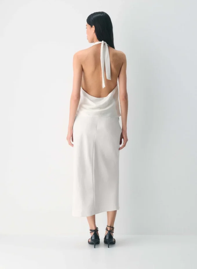 Martini Satin Halter Blouse