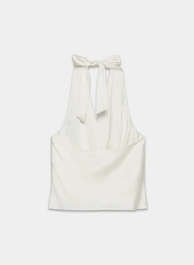 Martini Satin Halter Blouse