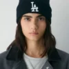 New Era La Dodgers Ribbed Merino Wool Cuff Beanie
