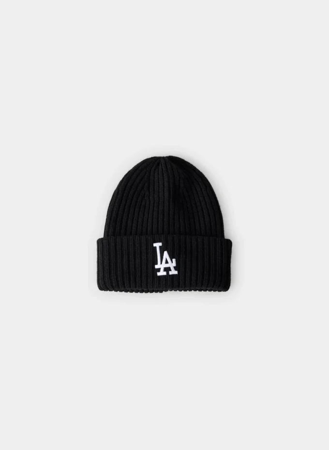 New Era La Dodgers Ribbed Merino Wool Cuff Beanie