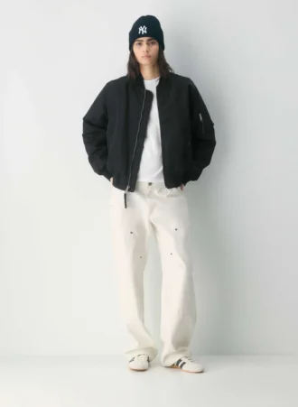 New Era Ny Yankees Ribbed Merino Wool Cuff Beanie