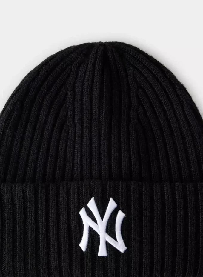 New Era Ny Yankees Ribbed Merino Wool Cuff Beanie