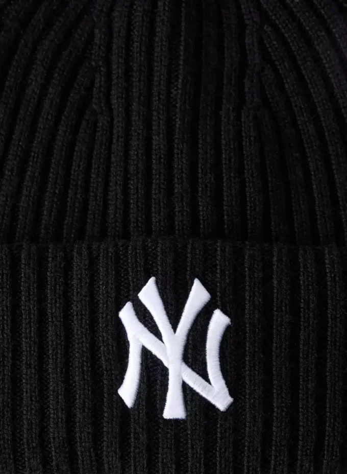 New Era Ny Yankees Ribbed Merino Wool Cuff Beanie