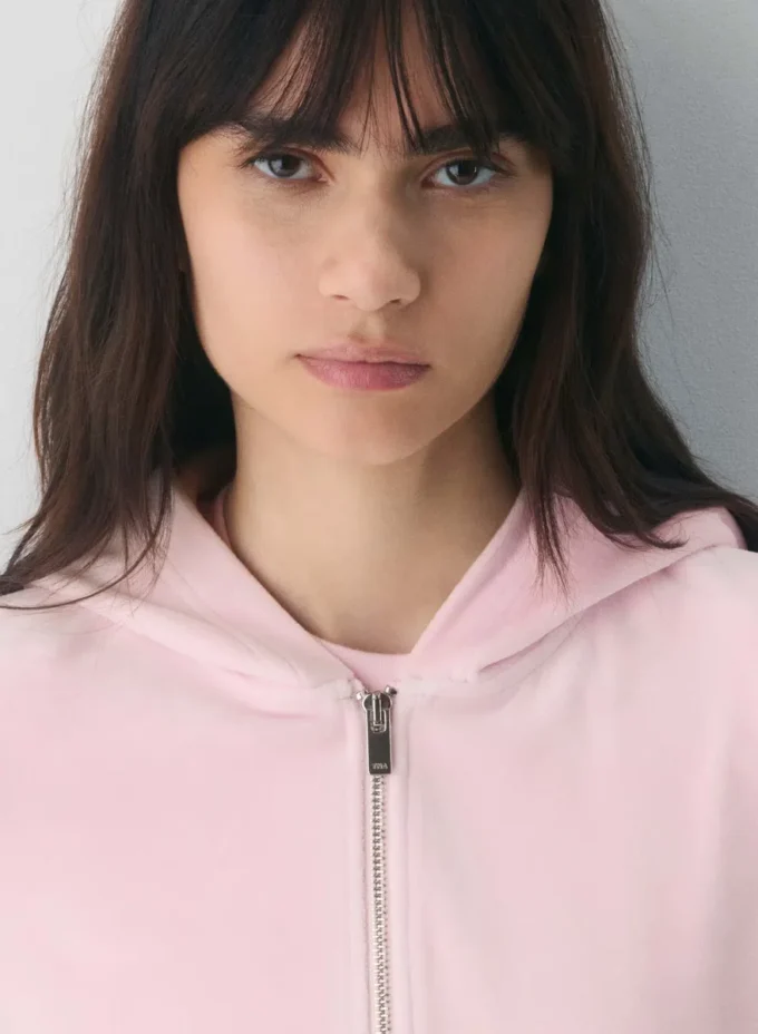 Nicole Velour Zip Hoodie Nicole Velour Zip Hoodie