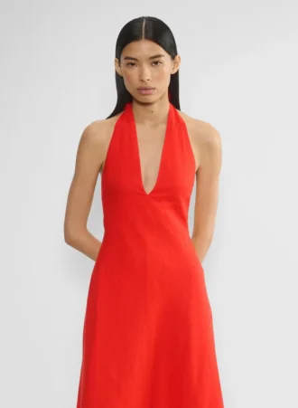 Nightscape Linen Dress