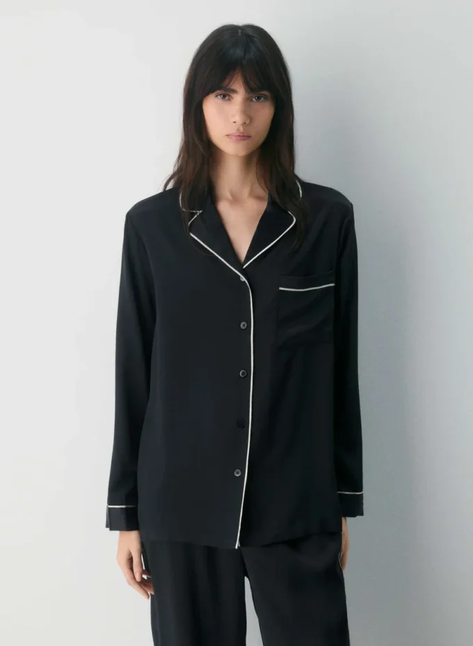 Nightside Silk Pajama Shirt Nightside Silk Pajama Shirt
