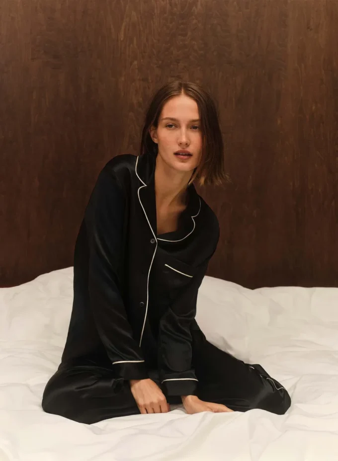 Nightside Silk Pajama Shirt Nightside Silk Pajama Shirt