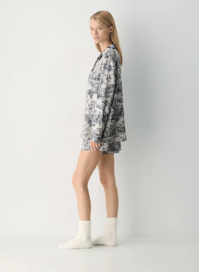 Nightside Silk Pajama Short