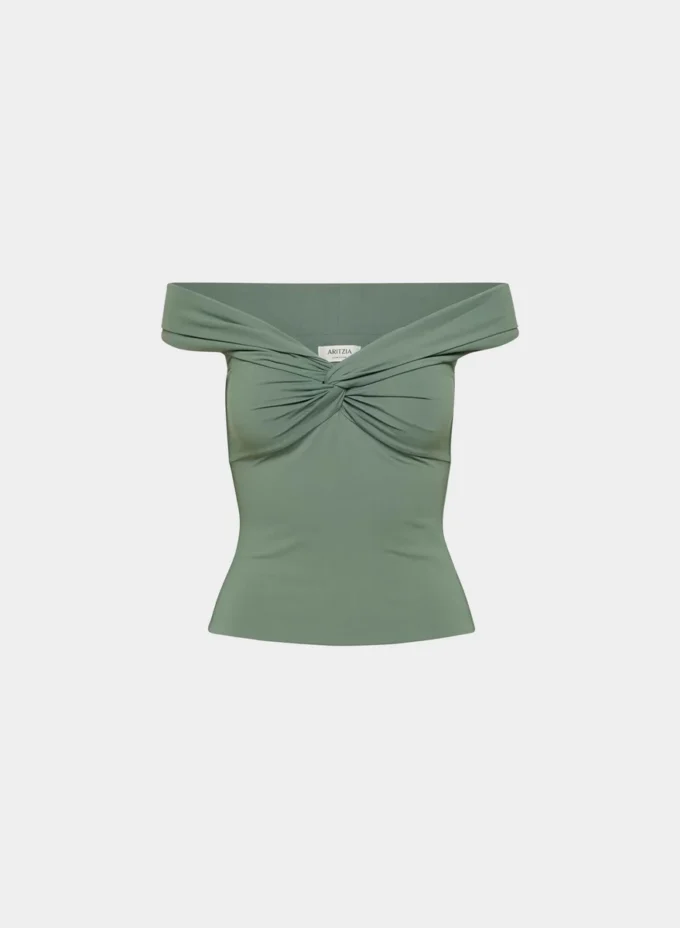 Original Contour Twist Off-shoulder Top