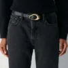 Perennial Solid Brass Leather Belt Perennial Solid Brass Leather Belt