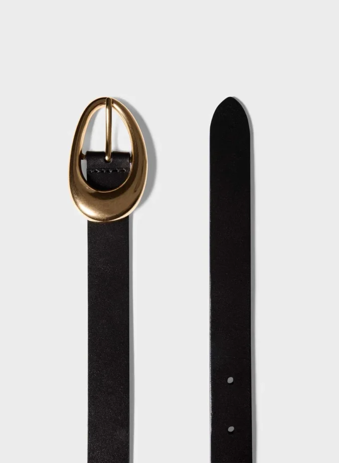 Perennial Solid Brass Leather Belt Perennial Solid Brass Leather Belt