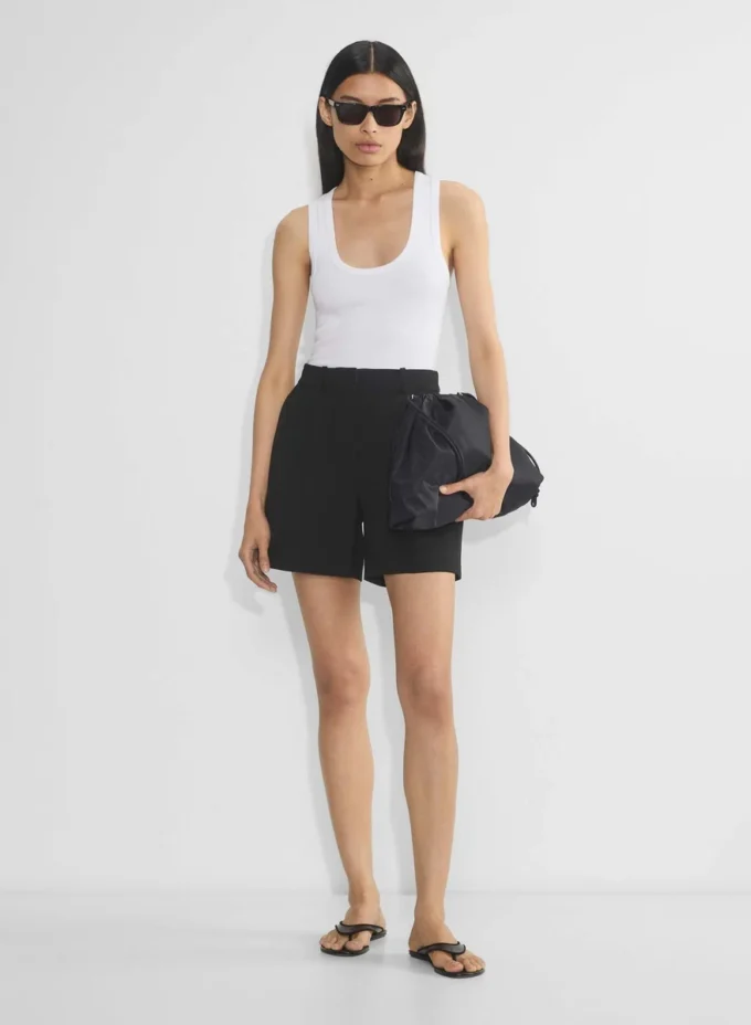 Pleated Mid-thigh Short Pleated Mid-thigh Short