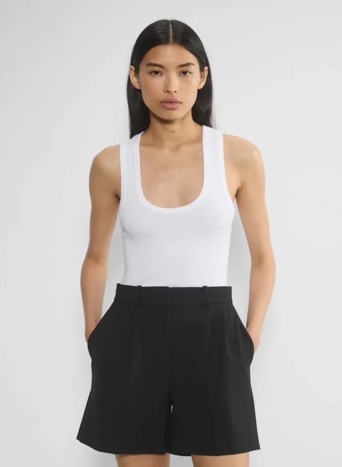 Pleated Mid-thigh Short Pleated Mid-thigh Short