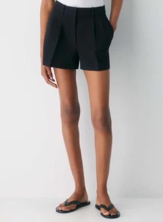 Pleated Mini Short