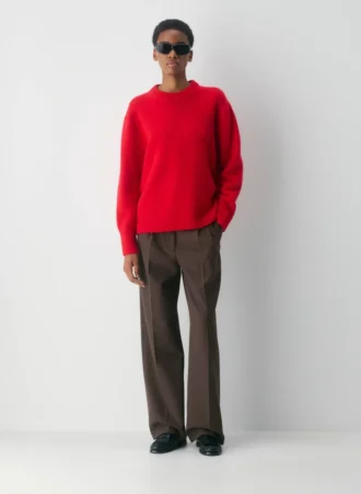 Plush Cashmere Oversized Crew Sweater