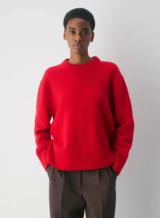 Plush Cashmere Oversized Crew Sweater