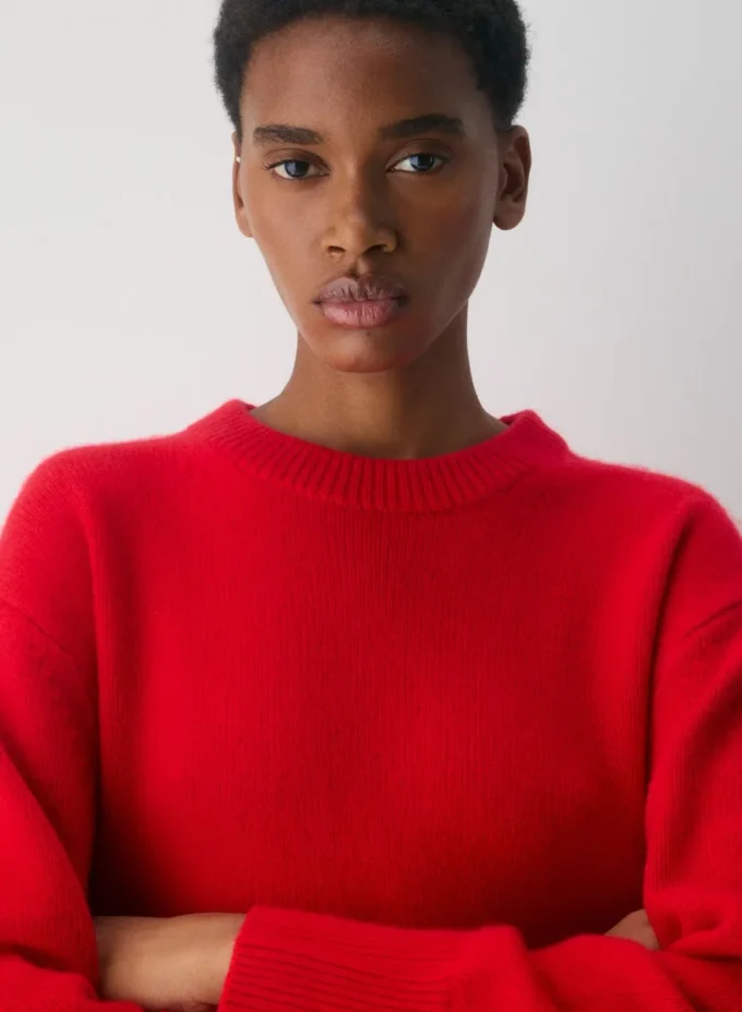 Plush Cashmere Oversized Crew Sweater Plush Cashmere Oversized Crew Sweater