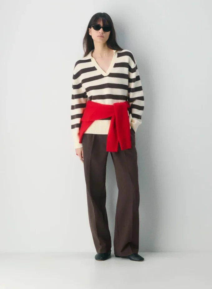 Plush Cashmere Oversized Polo Sweater Plush Cashmere Oversized Polo Sweater