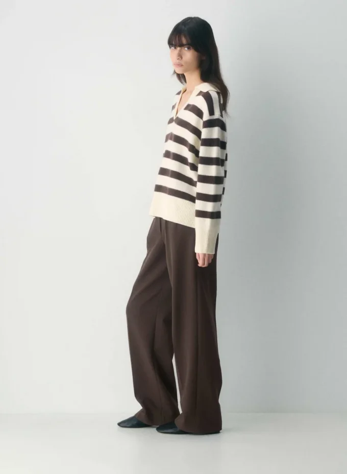 Plush Cashmere Oversized Polo Sweater Plush Cashmere Oversized Polo Sweater