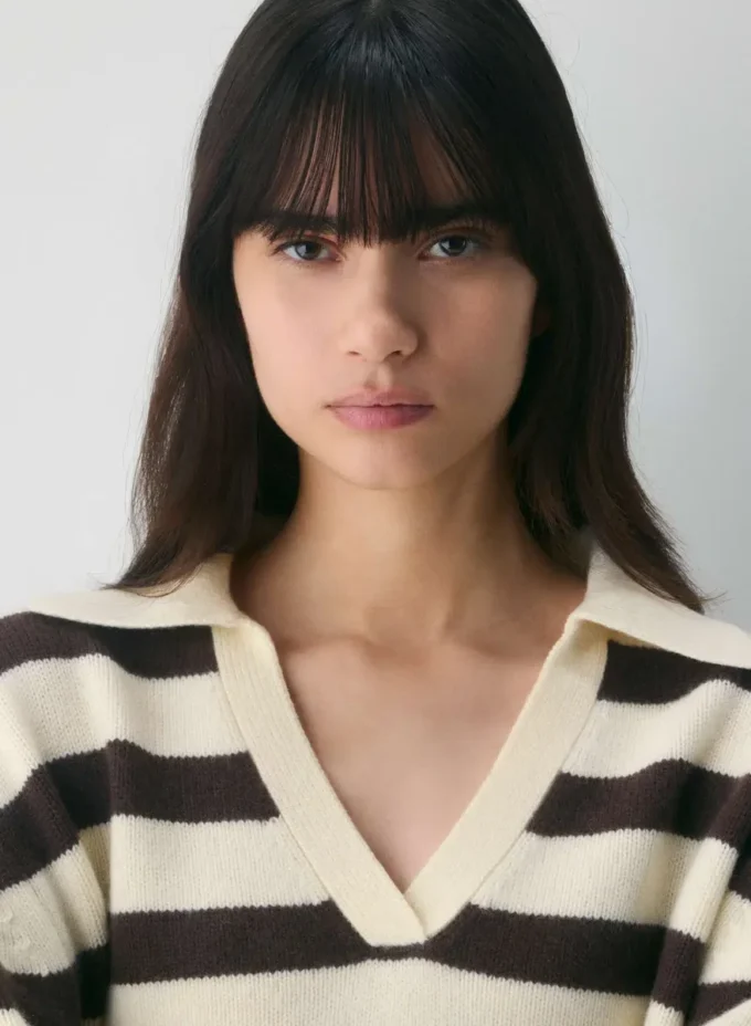 Plush Cashmere Oversized Polo Sweater Plush Cashmere Oversized Polo Sweater