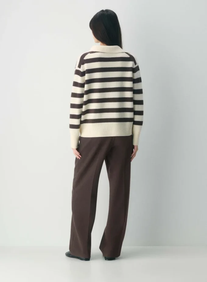 Plush Cashmere Oversized Polo Sweater Plush Cashmere Oversized Polo Sweater