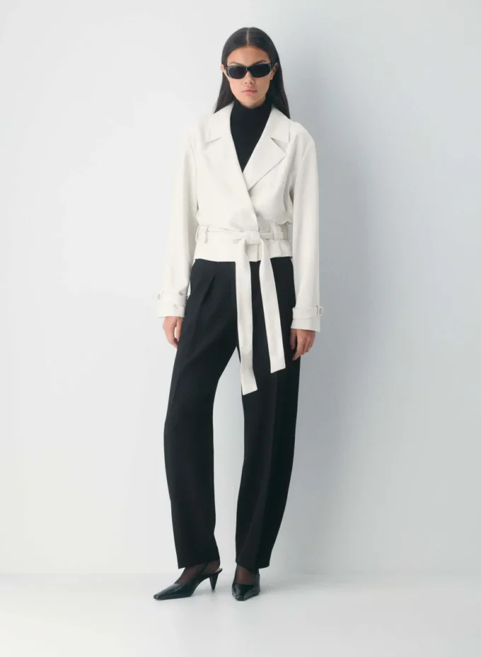 Postage Trench Coat – Sway Crepe