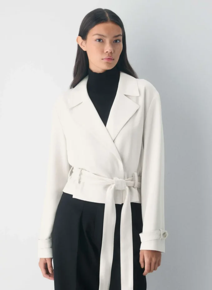 Postage Trench Coat – Sway Crepe