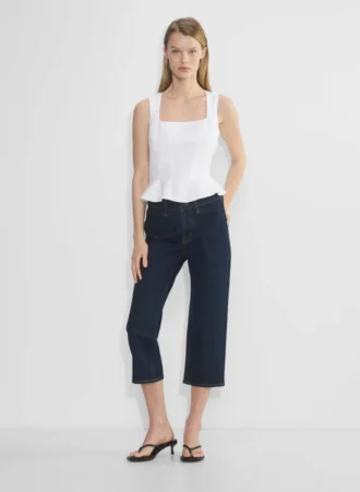 Rhodora Linen Bustier