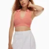 Sculpt Knit Polo Top