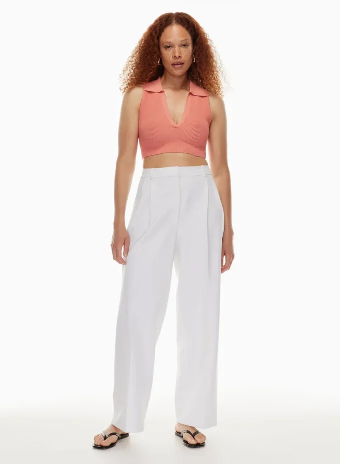 Sculpt Knit Polo Top