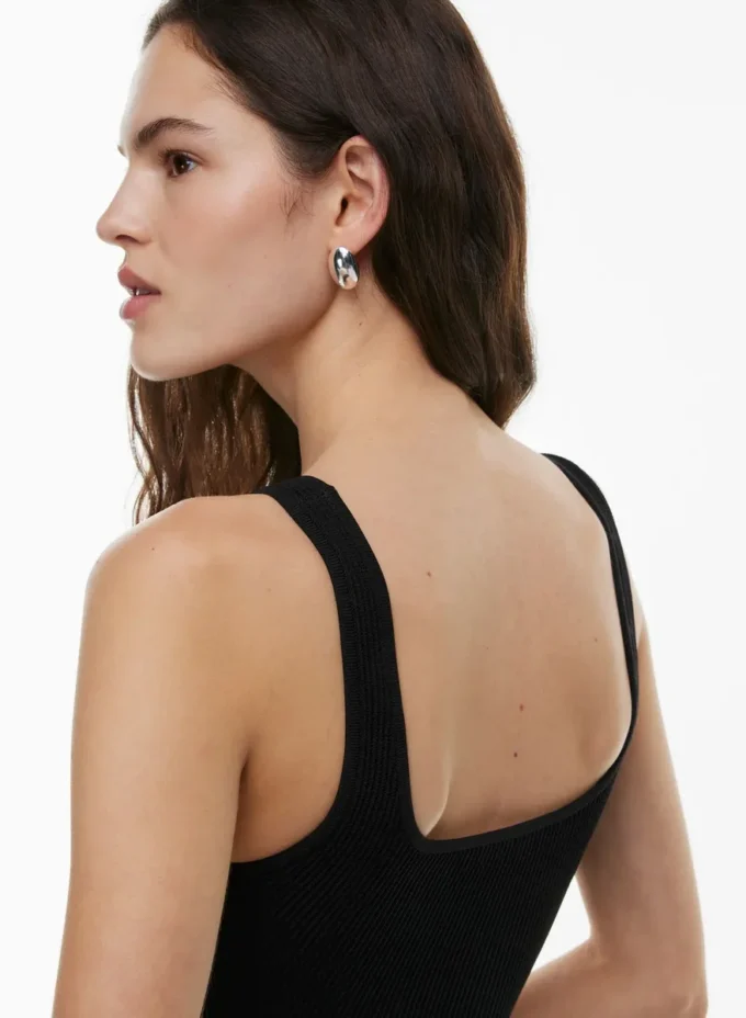 Sculpt Knit Squareneck Cropped Tank Sculpt Knit Squareneck Cropped Tank