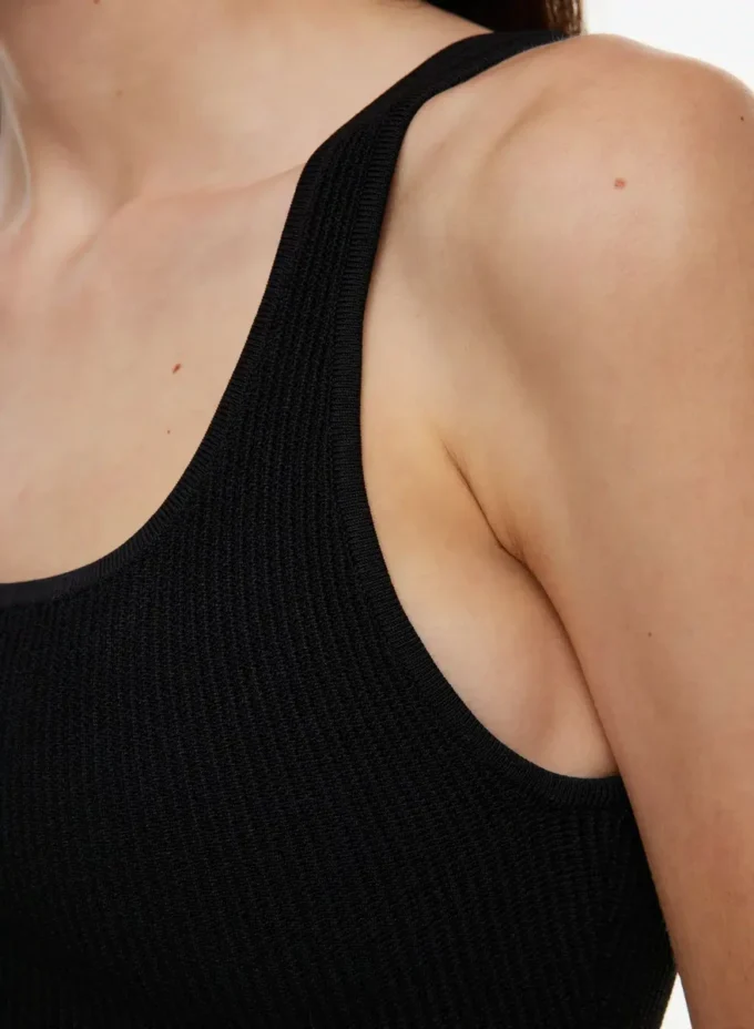 Sculpt Knit Squareneck Cropped Tank Sculpt Knit Squareneck Cropped Tank